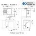 Кухонная мойка Blanco ZIA 40S SILGRANIT® PuraDur® алюметаллик 516919