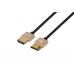 Кабель 2Е HDMI 2.0 (AM/AM) Gen2 Ultra Slim cable 1m gold/Black