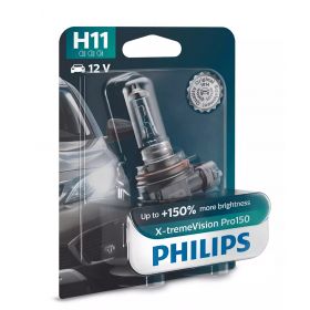 Лампа галогенная Philips H11 X-treme VISION PRO +150%, 3700K, 1шт/блистер