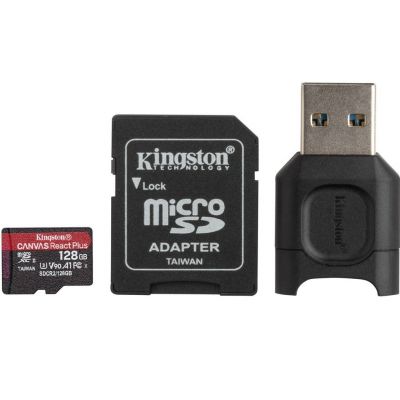 Купить  Карта памяти Kingston 128GB microSDXC C10 UHS-II U3 A1 R285/W165MB/s + MLPM Reader в Днепре-StroyVstroy