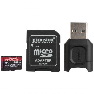 Купить  Карта памяти Kingston 256GB microSDXC C10 UHS-II U3 A1 R285/W165MB/s + MLPM Reader в Днепре-StroyVstroy
